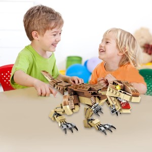Fiotha Giocattolo da Costruzione di Dinosauri, Dinosauro Giocattolo,Blocchi di Dinosauro,Giocattolo 7 in 1, Set da Costruire in Mattoncini,Giochi per Bambini dai 6 Anni Foto prodotto Photo 04 L