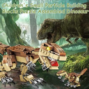 Fiotha Giocattolo da Costruzione di Dinosauri, Dinosauro Giocattolo,Blocchi di Dinosauro,Giocattolo 7 in 1, Set da Costruire in Mattoncini,Giochi per Bambini dai 6 Anni Foto prodotto Photo 03 L