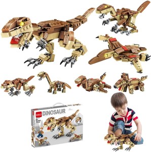 Fiotha Giocattolo da Costruzione di Dinosauri, Dinosauro Giocattolo,Blocchi di Dinosauro,Giocattolo 7 in 1, Set da Costruire in Mattoncini,Giochi per Bambini dai 6 Anni Foto prodotto Photo 08 L