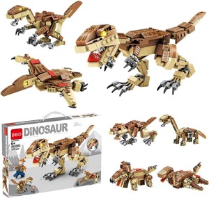 Fiotha Giocattolo da Costruzione di Dinosauri, Dinosauro Giocattolo,Blocchi di Dinosauro,Giocattolo 7 in 1, Set da Costruire in Mattoncini,Giochi per Bambini dai 6 Anni Foto prodotto