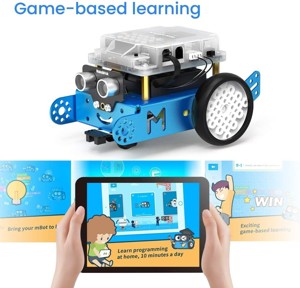 Makeblock mBot Robot Programmabile Bambini, Robot Giocattolo Compatibile con Programmazione Scratch e Arduino, Rileva Ostacoli, Segui linea, Robot Arduino Coding Kit per Bambini - Blu Foto prodotto Photo 07 L